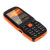 Stor Knapp Telefon 2.6in HD Skjerm 0.13MP Dobbelt SIM Dobbelt Standby 2G Mobiltelefon med Sideknapp Lommelykt Oransje