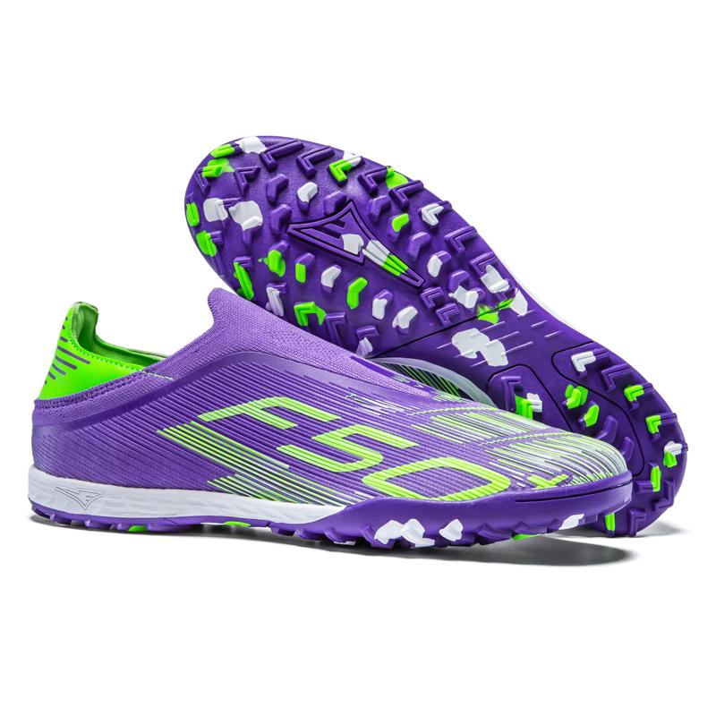 F50Pro Calzature da Calcio Senza Lacci da Uomo Ragazzi Allenamento Antiscivolo Turf Tacchetti da Calcio TF/FG Scarpe da Calcio Chuteira Campo per Uomo 35-45
