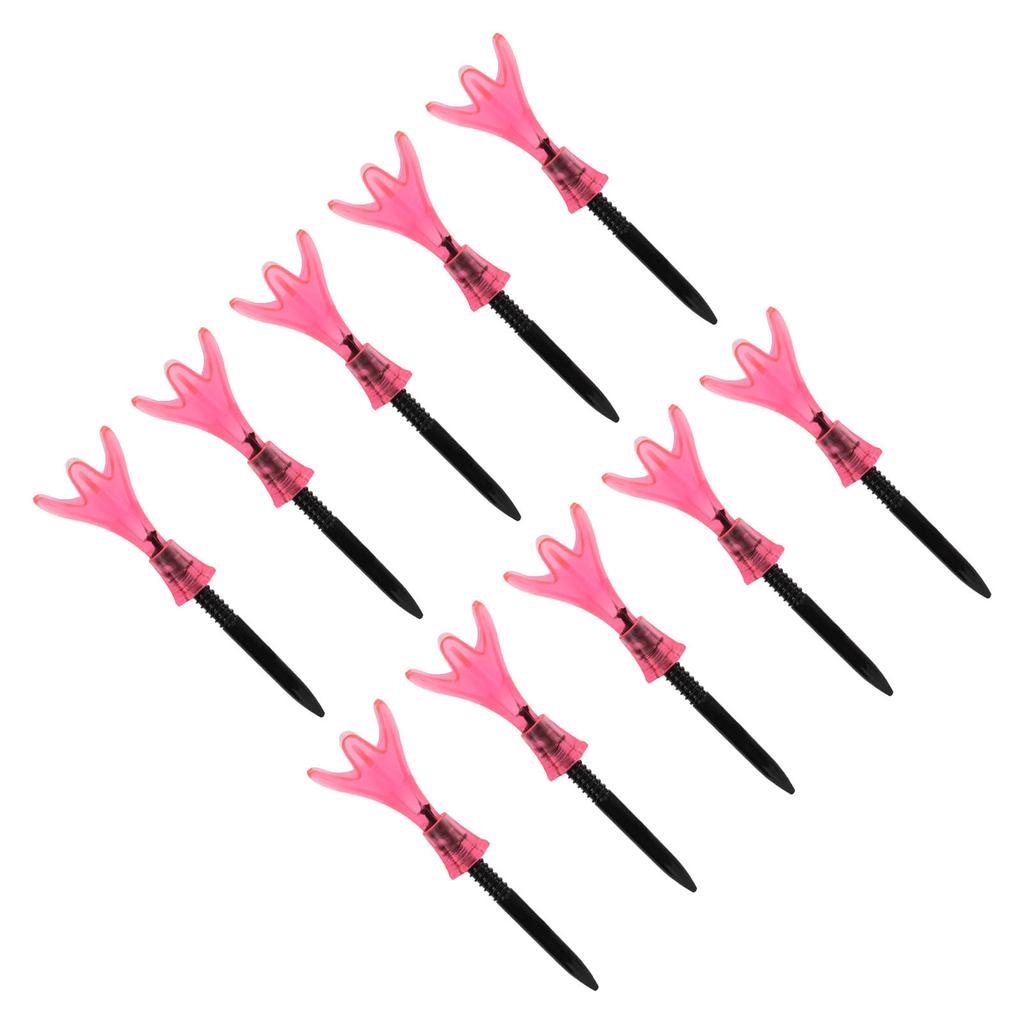 10pcs Plastic Golf Tee Ball Holder Adjustable Height Stable Practice Aids Accessories Gift for