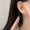 Chinese Knot Earrings National Trend Red Knot Rope Mini Small Earrings Niche Design National Style Earrings