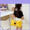 Stylish Korean-inspired Large Capacity Crossbody Bag For Kids With Alphabet Design And Versatile Colors
