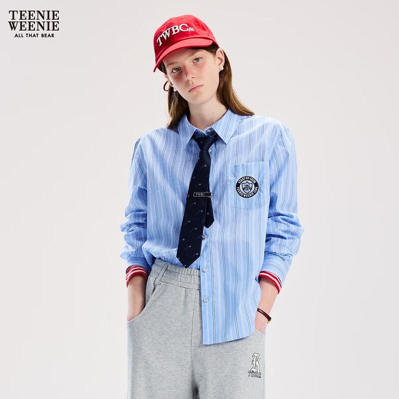 Teenie Weenie Women s Bear Letter Striped Shirt M