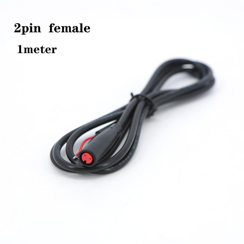 

1м M6 2 3 5 Контактный сердечник 6мм штекер розетка Julet Электровелосипед Стыковой кабельный штекер Разъем Скутер Тормоз водонепроницаемый Сигнальный датчик шнур 2pin female