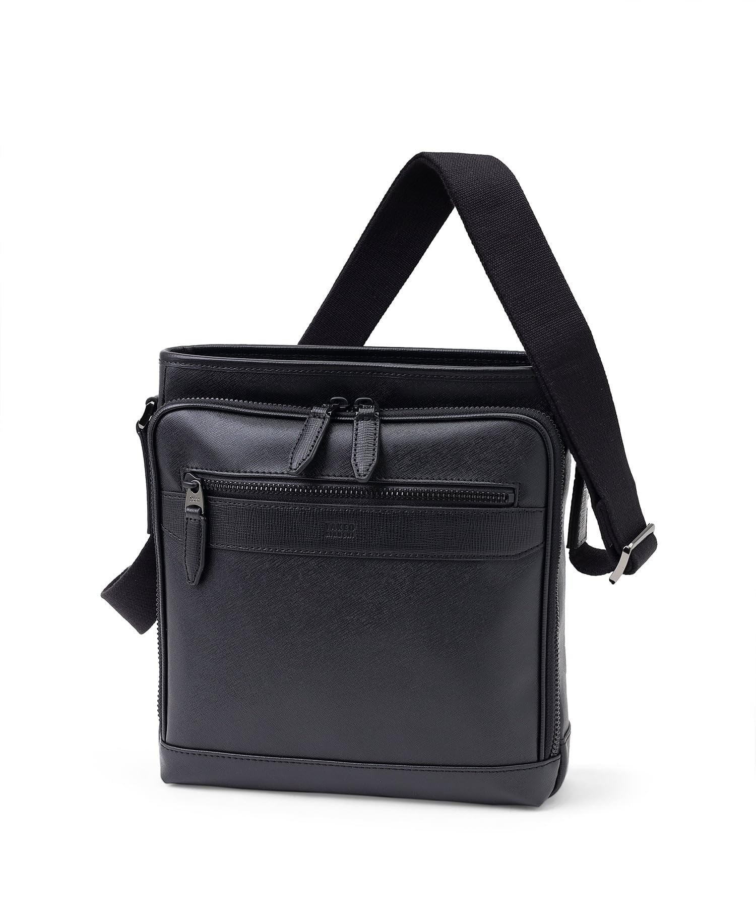 Takeo Kikuchi News Shoulder Bag, B5, Vertical, No. 745121, Black