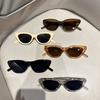 European Ins Style Cat Eye Small Frame Sunglasses Unisex UV Protection High Appearance Fashion Streetwear Celebrity Trendy Sun Glasses Shades