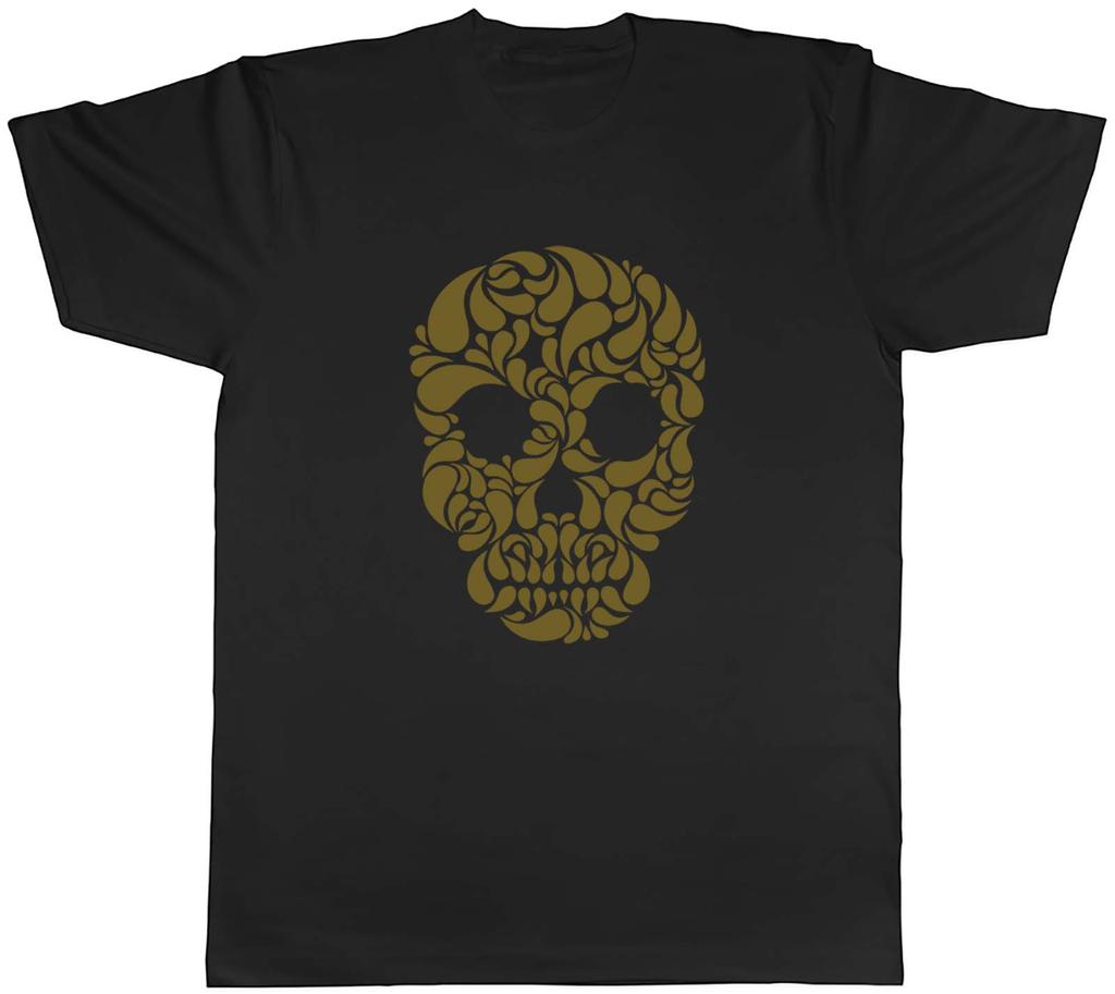 Gold Skull Unisexs Unisex TShirt Tee Gift