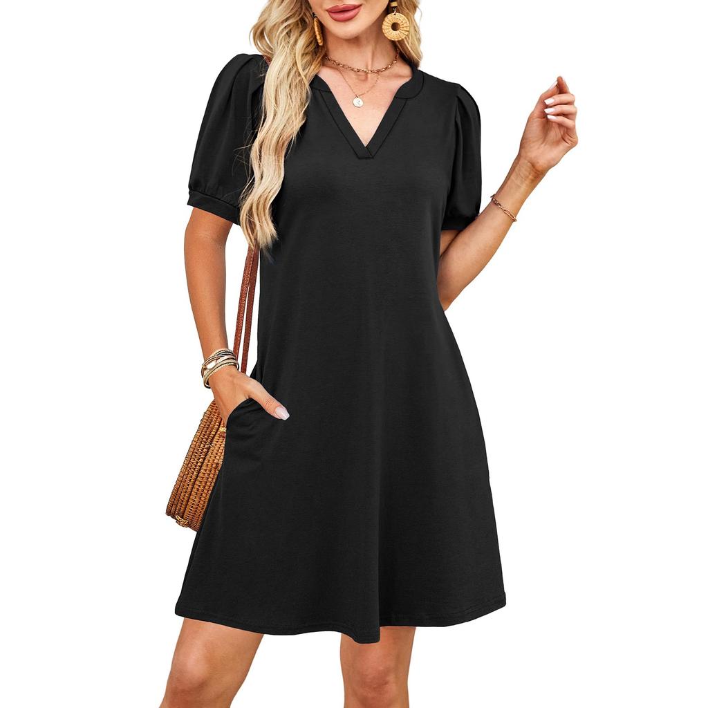 Women's Fashionable And Casual Short Sleeved Dress