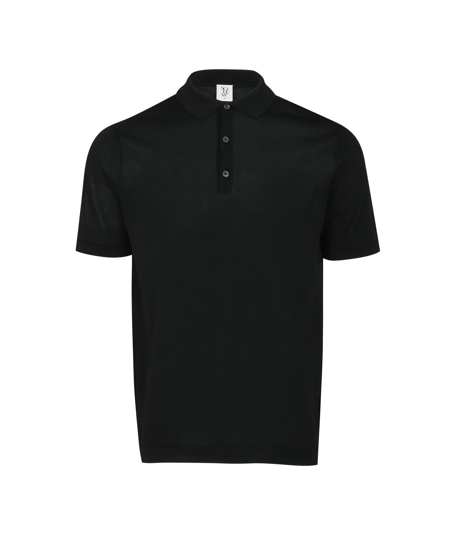 Soru Premium Short Sleeve Summer Knit_Black S