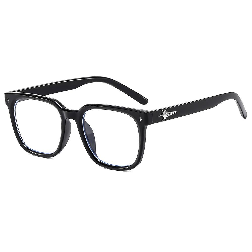 

Anti-Blue Glasses Women S Same Myopia Glasses Frame Men S Fashionable Black Frame Flat Glasses
