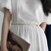 White Versatile Pearl Waist Belt For Women Ideal For Summer Fashion And Outfits Everyday