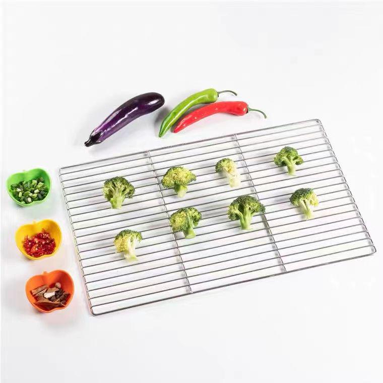 Round Thickened Stainless Steel BBQ Grill Net & Steamer Rack