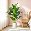 67-112cm Large Artificial Plants Bird of Paradise Tree Tropical Fake Banana Leaves Plastic Palm Plants for Home Garden Decor