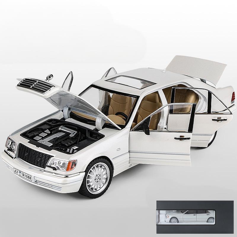 AATC1 1:24 Benz S W140 320SEL Luxury Cars Alloy Metal Diecast Model Car High Simulation Decoration Ornament Children Toys Car Collect