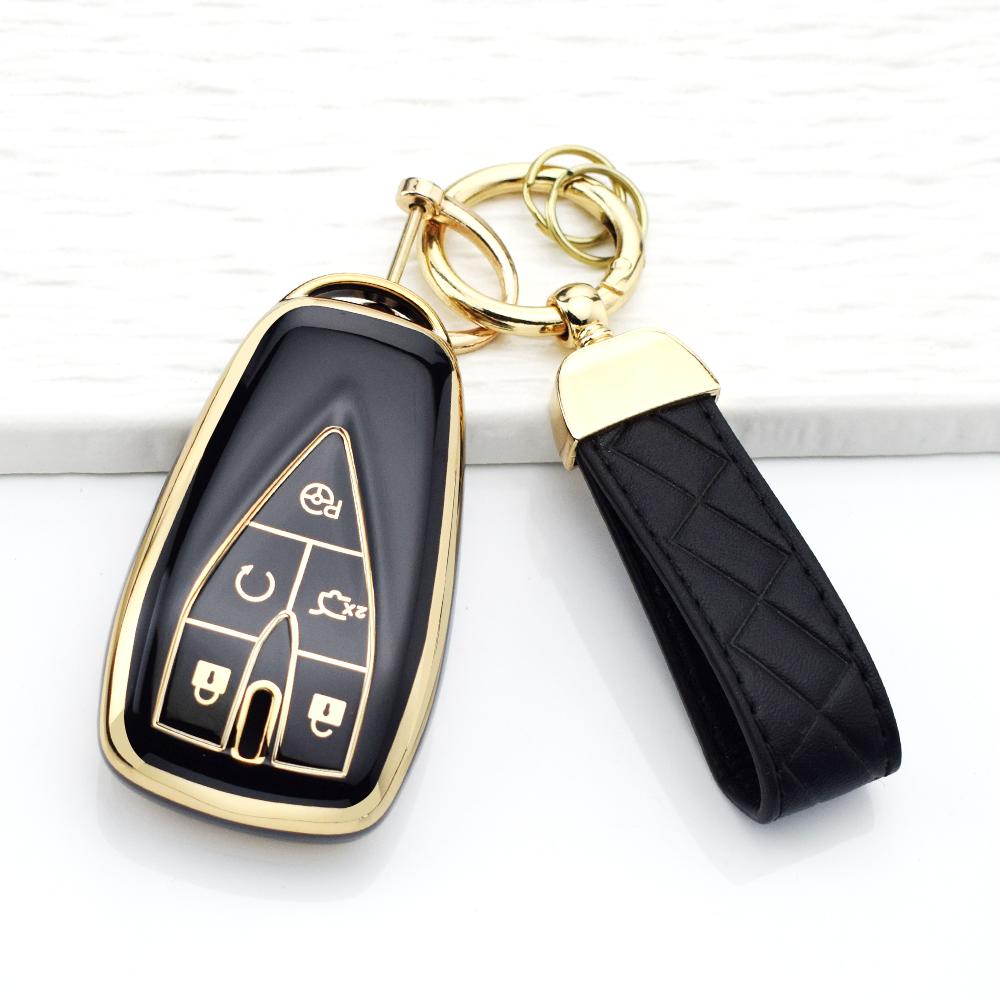 4/5 Buttons Car Key Case for Changan CS75 PLUS CS55 PLUS CS35 PLUS UNIT UNIK Oshan X7 X5 TPU Anti-Scratch Key Cover Keychain