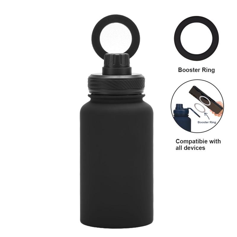 Mobile Phone Magnetic Bracket Water Cup Outdoor 650Ml Large Mouth Thermos Cup Stainless Steel Sports Water Bottle