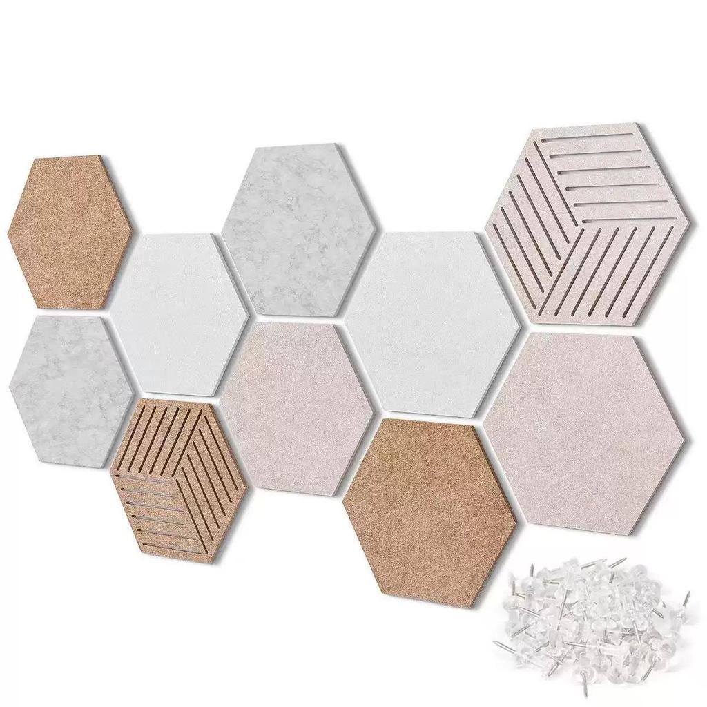 Hexagonal Polyester Fiber Acoustic Panel for Office and Piano Soundproofing