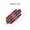4pcs Universal Car Threshold Protection Scratch Strip Rubber Auto Door Sill Protector Sticker Bumper Protector Scuff Plate