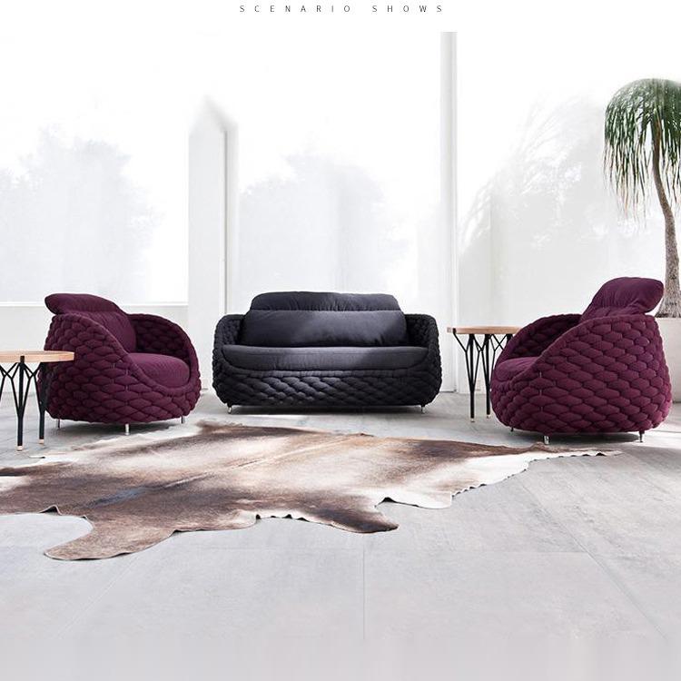 Rattan Weave Outdoor Sofa Set for Garden Terrace and Sunroom