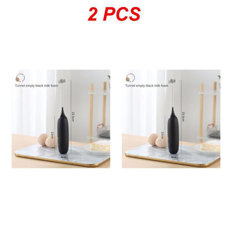 1/2 Stück, einfach zu bedienen, tragbar, Tasche, innovatives Design, ergonomisch, spart Zeit, Kaffeesahne-Aufschäumer, Milchschaum, Hand-Ei-Schläger