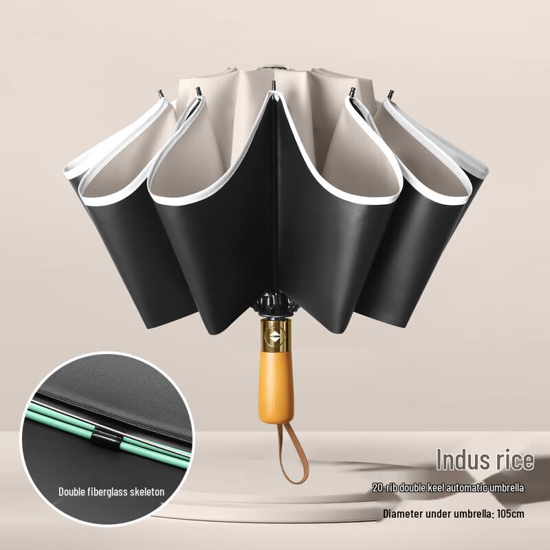 Xinyuxuan Manual Wooden Handle Reverse Folding Umbrella
