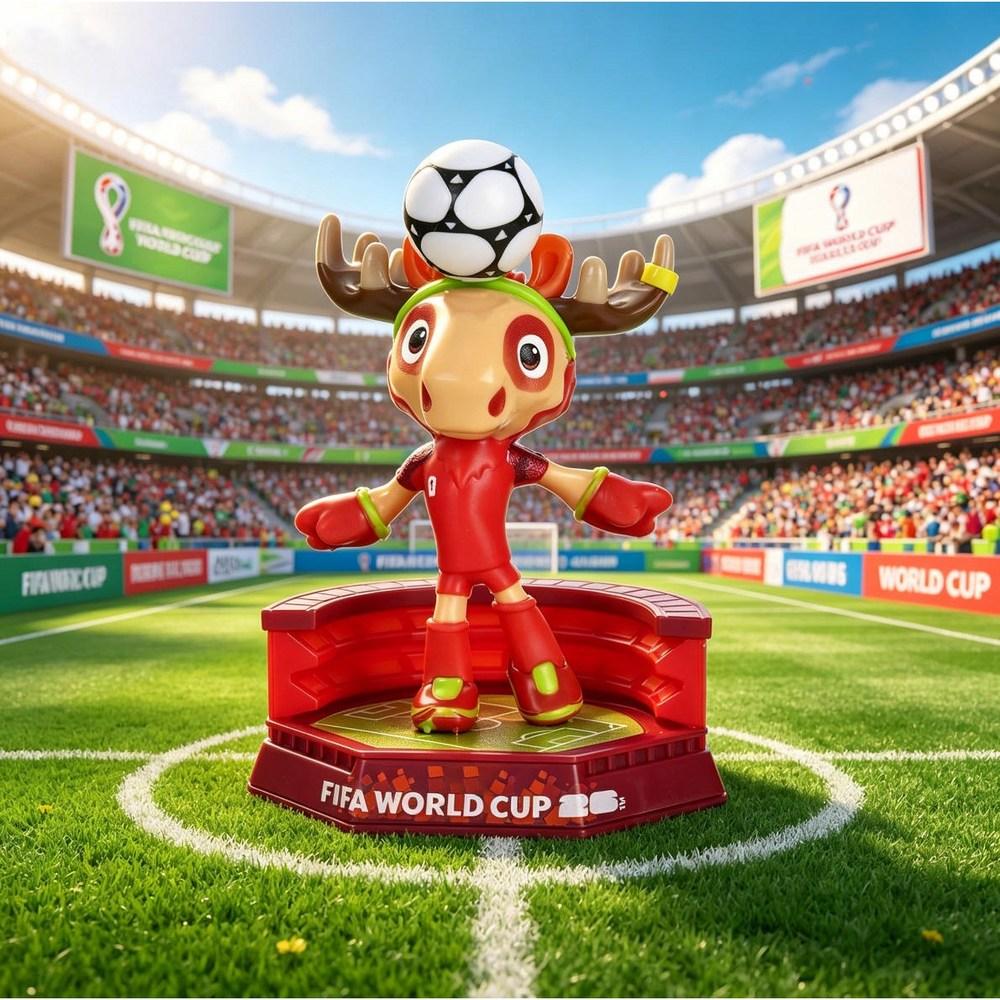 Official Licensed 2026 FIFA World Cup Mascot 3-Piece Collectible Set Fan Souvenir Figure Gift Desk Decor P003 - Miniature/Model