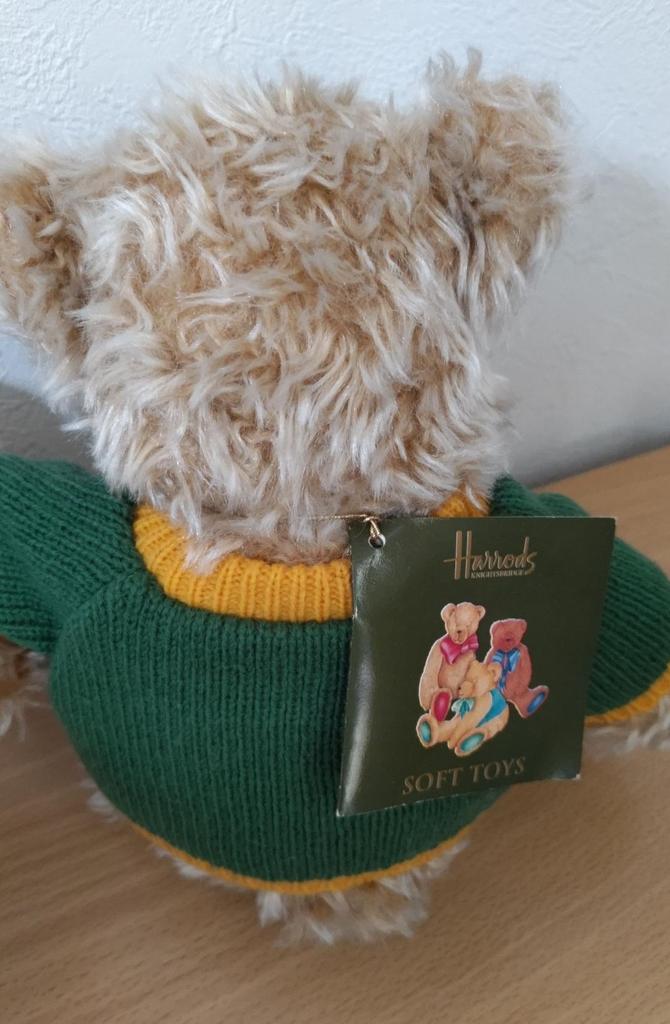 [USED] Harrods Teddy Bear Green Sweater