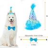Cute Pink Blue Pet Birthday Woof Balloon Banner Hats Saliva Towels Cake Bow Tie Sets Dog Birthday Party Decorations