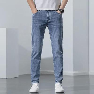 Jean slim droit rétro style Hong Kong pour homme - Printemps/Automne 2024