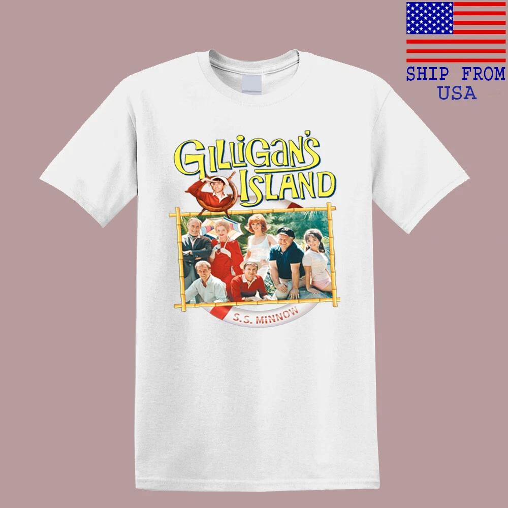 Gilligan s Island Famous Movie Men s White T-Shirt Tee Top Unisex 4XL