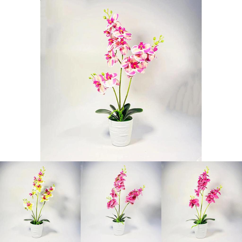 Phalaenopsis Artificial Plant With Pvc Material For Home Decor And Gift Presentations