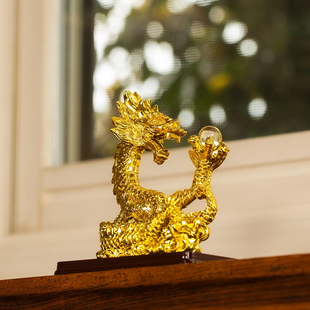 Zodiac Climbing Lucky 2024 Anul Nou Bun Crescut Din rășină Dragon [Devalier] Figurină, Dragon, Dragon, Invitație, Fermec, Decor, Noroc,