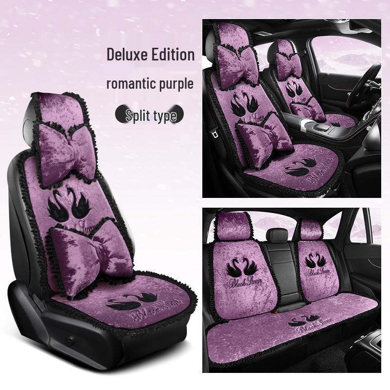 Warm Plush Seat Cushion for BYD Yuan, Song Pro, Qin Plus DMI, Dolphin, Seal, Destroyer 05