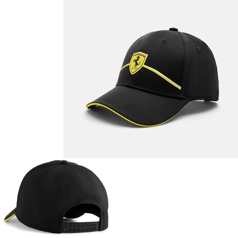 

Car Logo Fashion Casual Duckbill Cap Embroidered Baseball Hat Outdoor Summer Sports Hats For Ferrari F488 812 F8 R GTB GTS F355