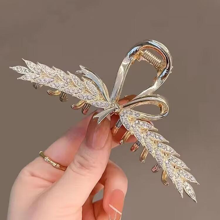 Alloy Womens Back-of-Head Grabber Large High-End Hair Claw Clip Summer 2026 Shark Clip Headpiece Japan and Korean Style