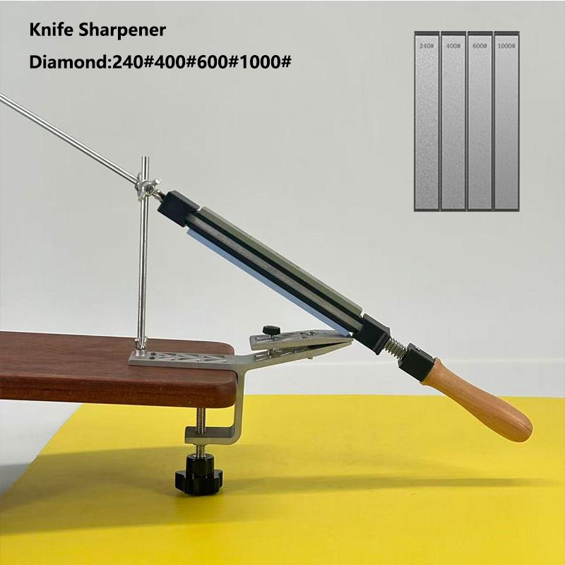 1pc Manual Fixed Angle Sharpener Rotatable Angle Adjustable For Sharpening Diamond Quick Cutting Edge Clamp Table Holder