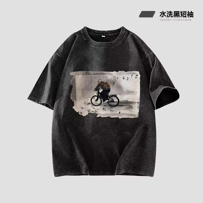 

2025Men s Summer New Trendy Casual Sleeveless Vest for Male Students, Loose Fit, Versatile, Sweat-Absorbent, Washed Vintage Style T T-shirt Vest 5XL сірий колір