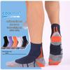 CoolMax Unisex Mid-Calf Breathable Antibacterial Running Socks with Thickened Terry Bottom