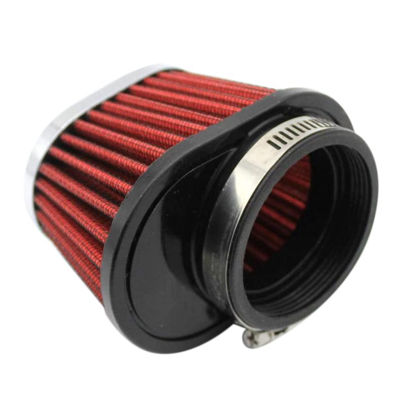 BT-1Pcs Universal Round Tapered Car Motorcycle Air Filter 51Mm 2 Inch Intake Filter-Red