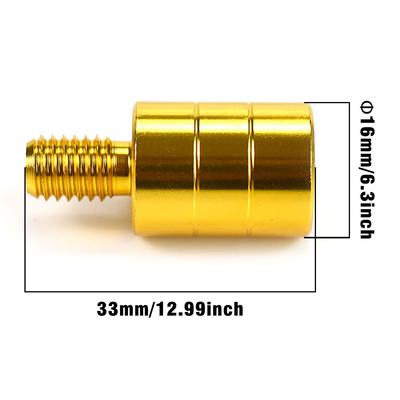 MNFT 2 Stück Angelkescherkopf-Verbinder M6/M8/M10/M12 Adapter Konverter Halterungsschraube für Fischkescher mit Stielgriff