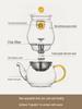 High-Temperature Resistant Glass Side-Handle Teapot with Infuser for Brewing Tea and Flower Tea