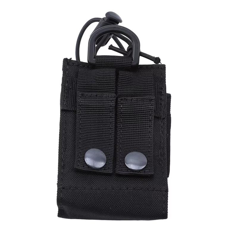 DIZETION Tactical Radio Pouch Hunting Walkie Talkie Holder Interphone Hanging Bag Molle Nylon Magazine Pouch