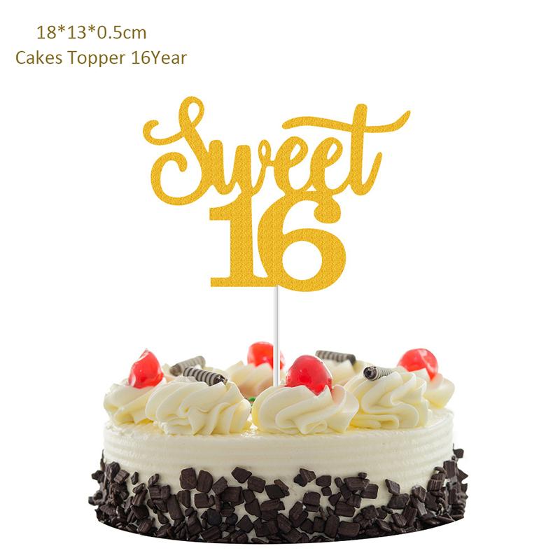 Alles Gute zum Geburtstag Kuchen Dekoration 13 16 18 21 30 40 50 60 70 Jahre Geburtstag Kuchen Topper Erwachsene Party Backen Dessert Dekor liefert