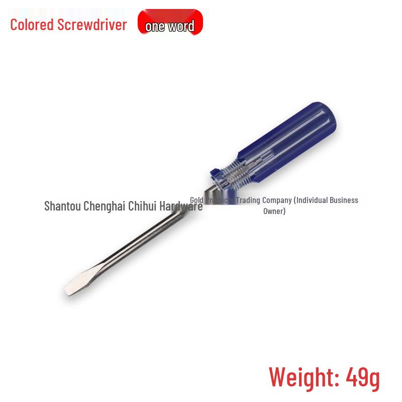 6mm Crystal Screwdriver: Magnetic Phillips & Slotted, Color Strip Design