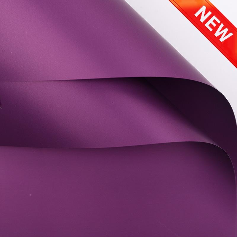 Korean Style Waterproof Flower Wrapping Paper - Pure Color Bouquet Packaging Material