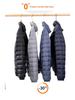 Men's Lightweight Stand Collar Down Jacket - Warm Short Ribbed Style for Autumn/Winter.
