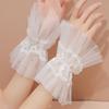 Detachable Lace Ruffled Wrist Comfortable Fake Sleeves Cuffs  Daily Accessory