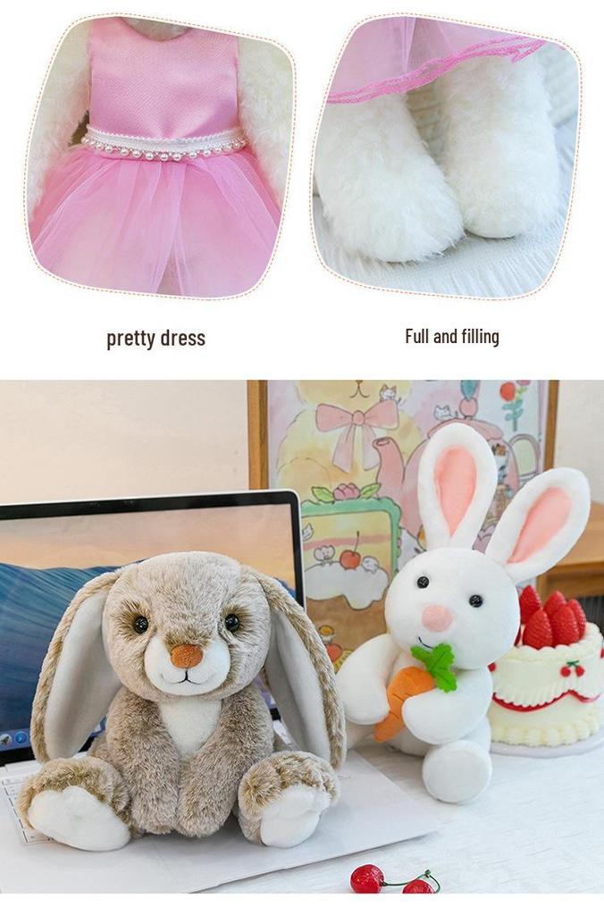 Carrot Rabbit Plush Toy Series - Soothing Dolls Available Now