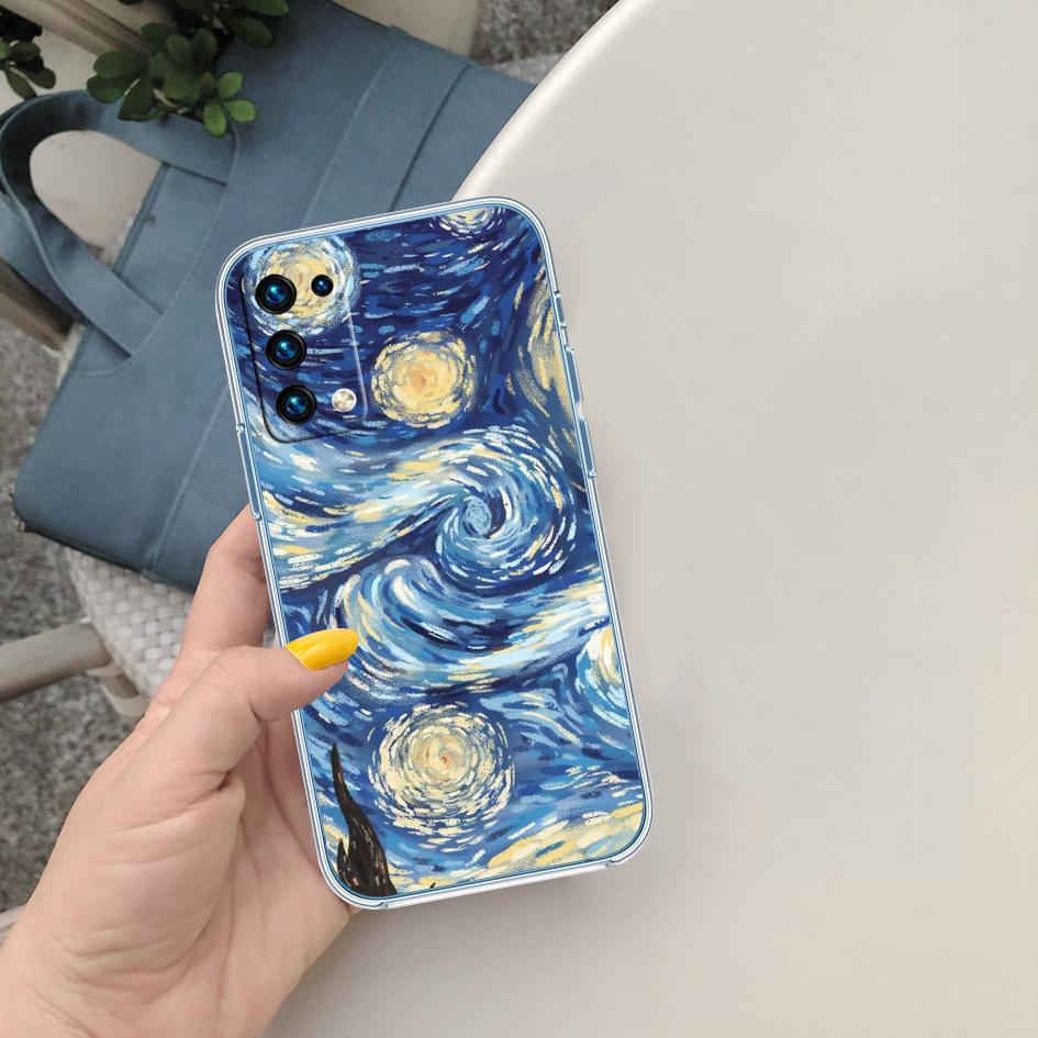 BF101 Starry Night Van Gogh Painting Phone Case for Motorola Moto G7 G8 G9 G84 G85 G73 G24 G15 Z2 Play Power Plus