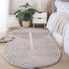 Minimalist Bedroom Oval Art Plush Carpet Home Room Modern Nordic Style Sofa Coffee Table Mat
