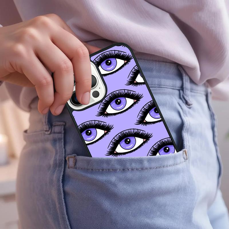 Eyes Eyelash Aesthetic soft Phone Case For iPhone 17 Air 15 16e 14 13 Pro Max Coque 12 11 Pro Max PLUS cover